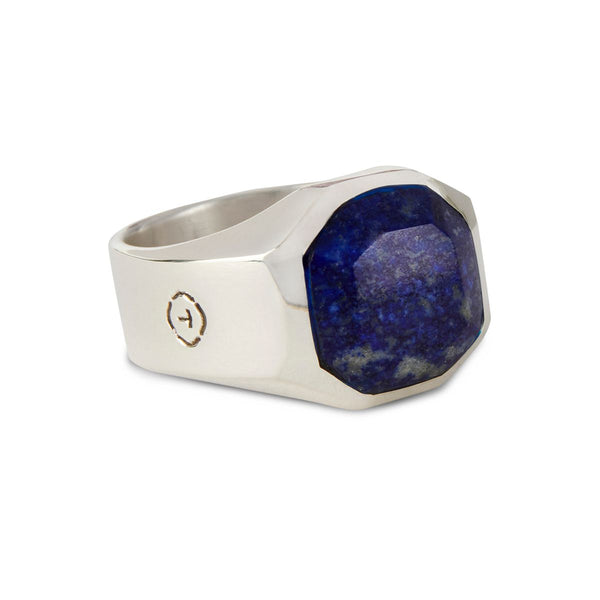 Hexagonal &amp; Lapis Lazuli Ring