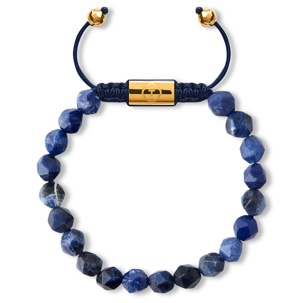 Faceted Sodalite Gold